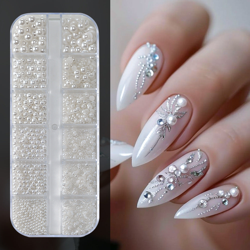 Decorative 3D Nail Art Pearl Decoration Set