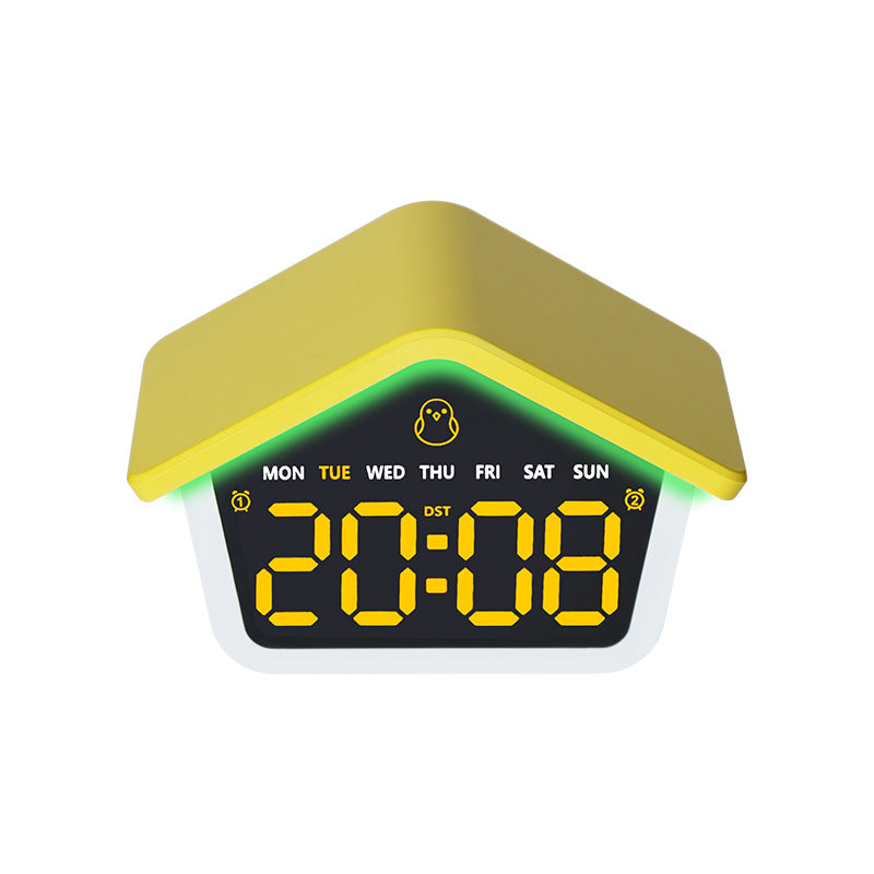 Digital alarm clock in creative house design Kalsten