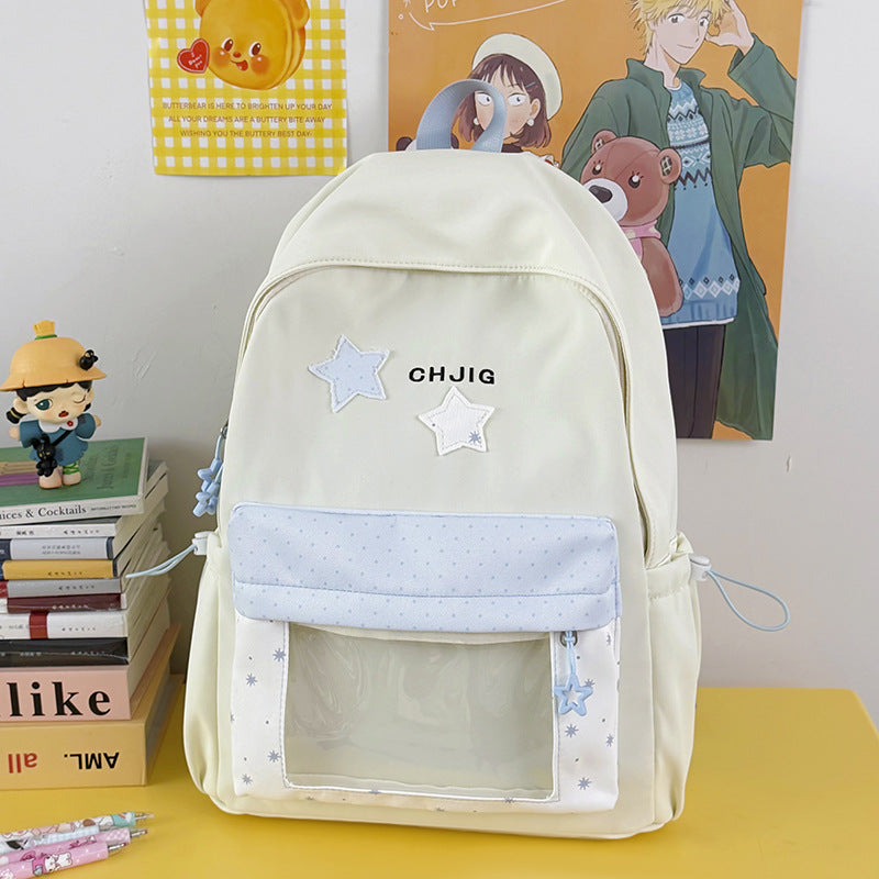 Stylish Transparent Window Backpack Kalsten