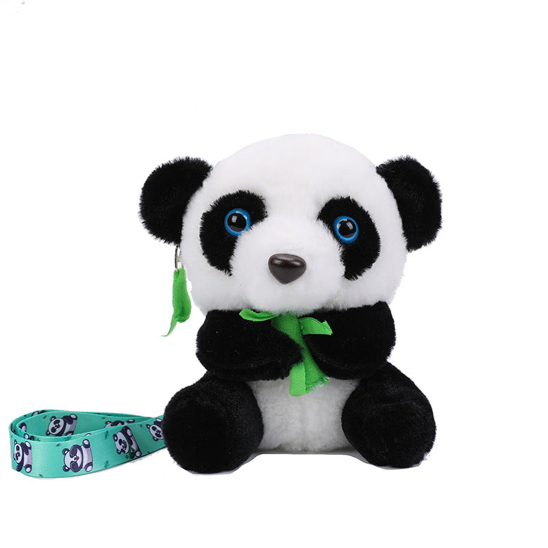 Plush Panda-Themed Keychain