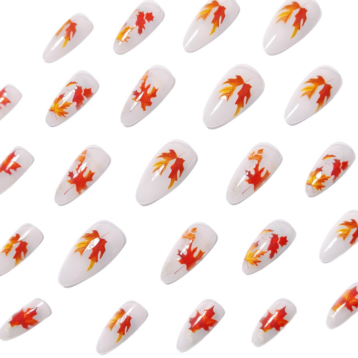 Artificial nails with autumn leaf design Kalsten