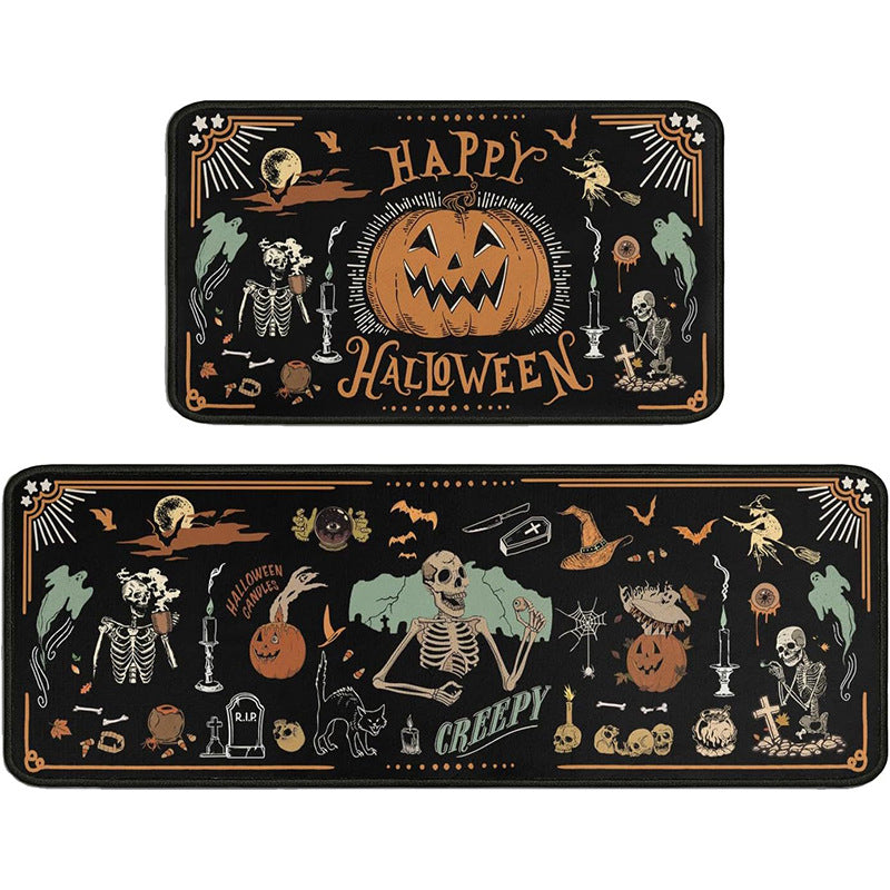 Halloween-Themed Decorative Mat