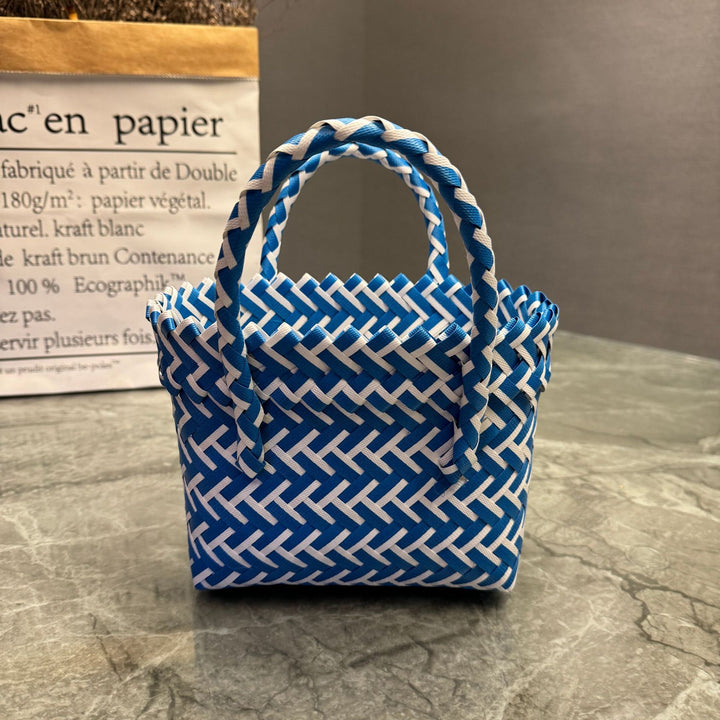 Handcrafted basket bag in stylish design Kalsten
