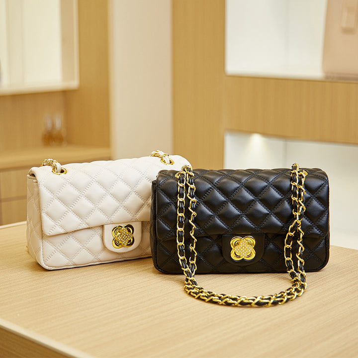 Elegant Quilted Chain Crossbody Handbag