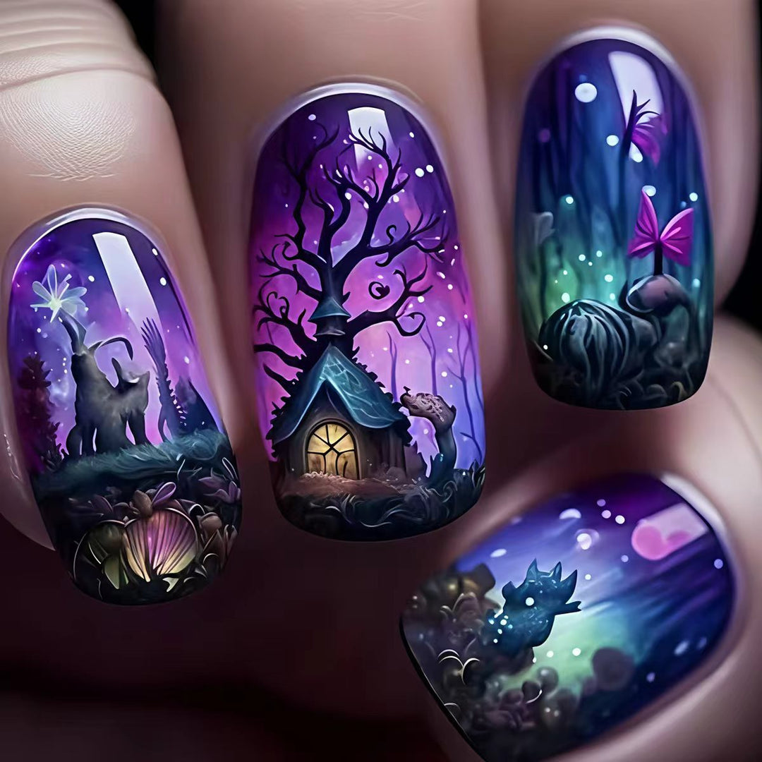 Mystic Fantasy Scene Nail Art Kalsten