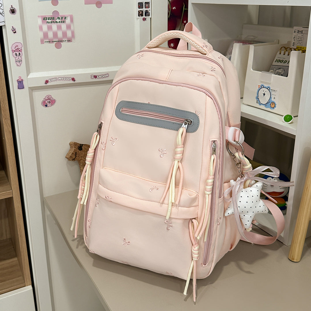 Decorative Floral Embroidered Backpack Kalsten