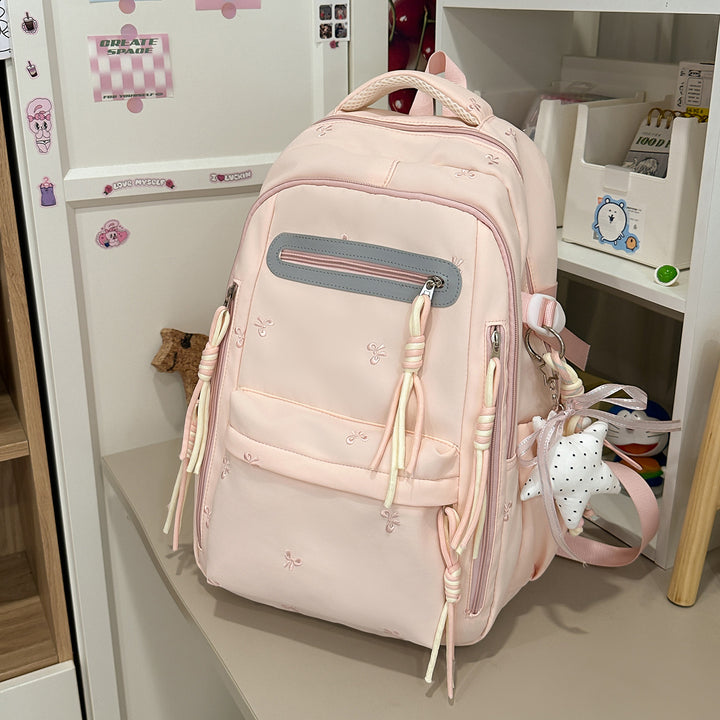 Decorative Floral Embroidered Backpack Kalsten