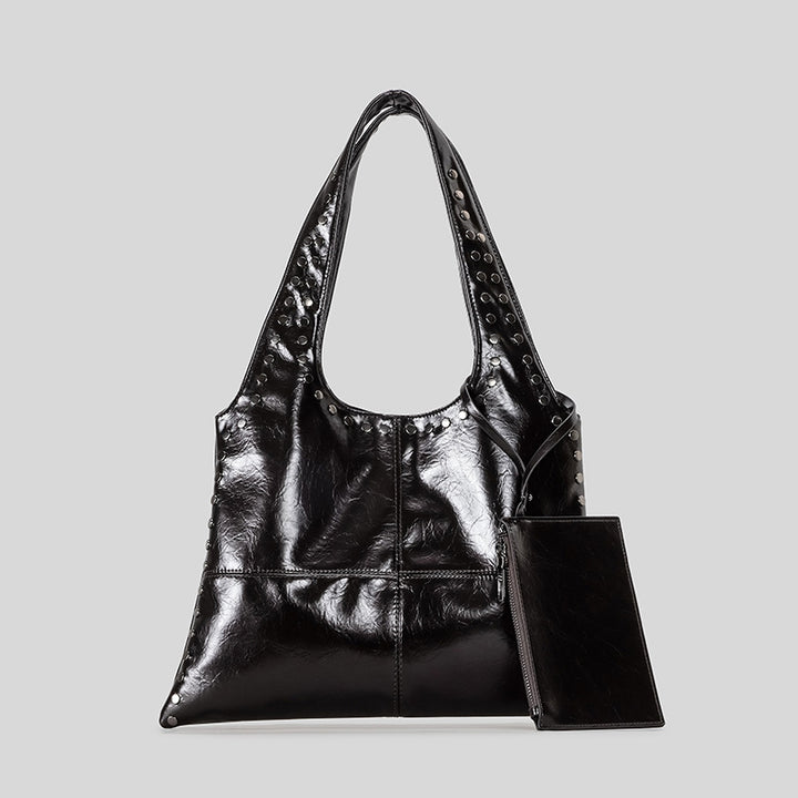 Sleek Multi-Pocket Tote Bag