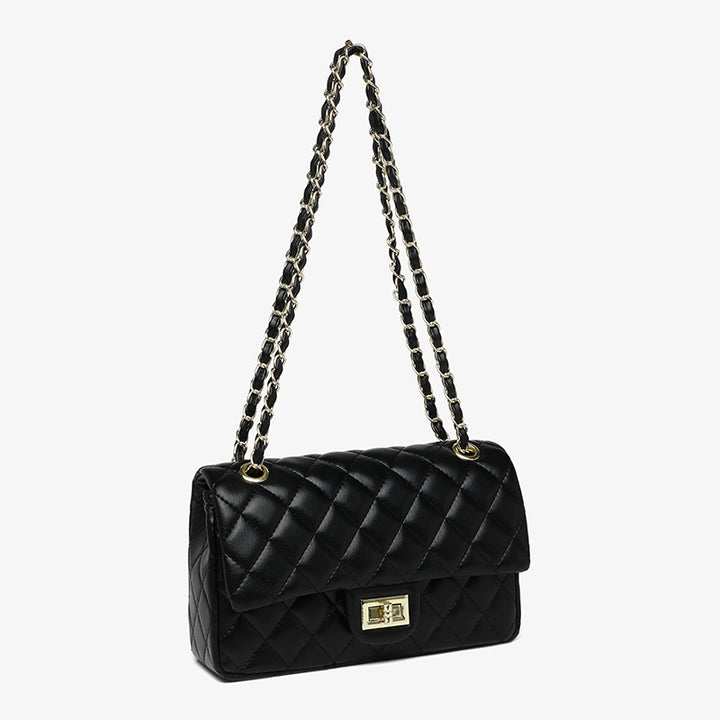 Elegant Quilted Chain Shoulder Handbag