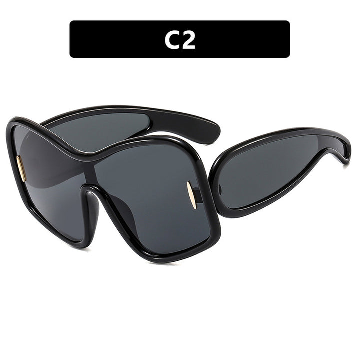 Women’s futuristic sunglasses with extra wide design and protective UV filter Kalsten
