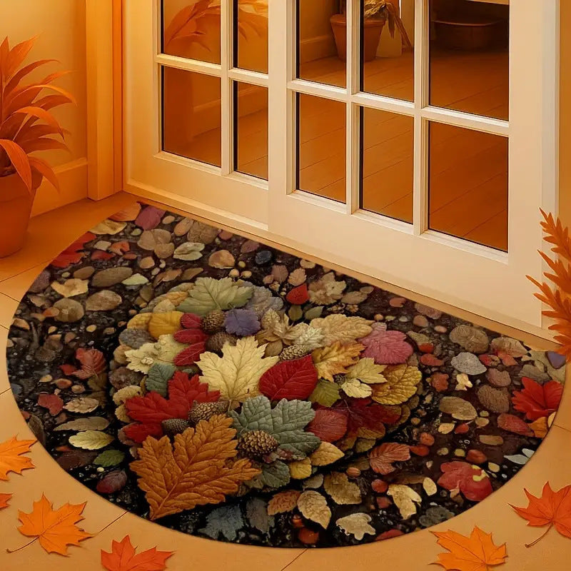 Leaf Pattern Decorative Doormat Kalsten