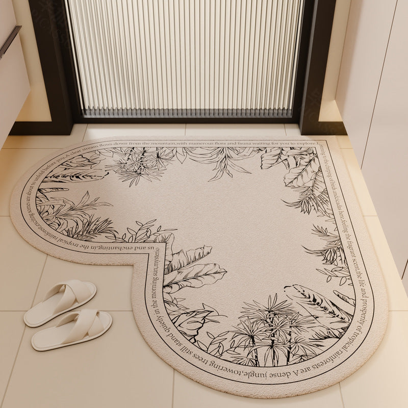 Heart-Shaped Non-Slip Kitchen Mat Kalsten