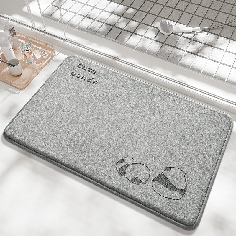 Playful Bunny Design Bath Mat Kalsten