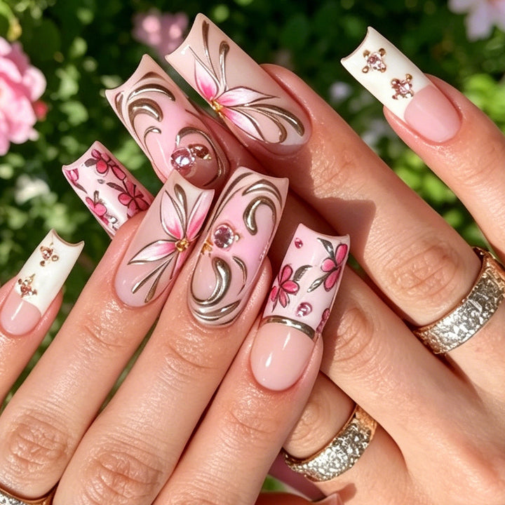 Decorative Floral Nail Art Tips Kalsten 1788858442