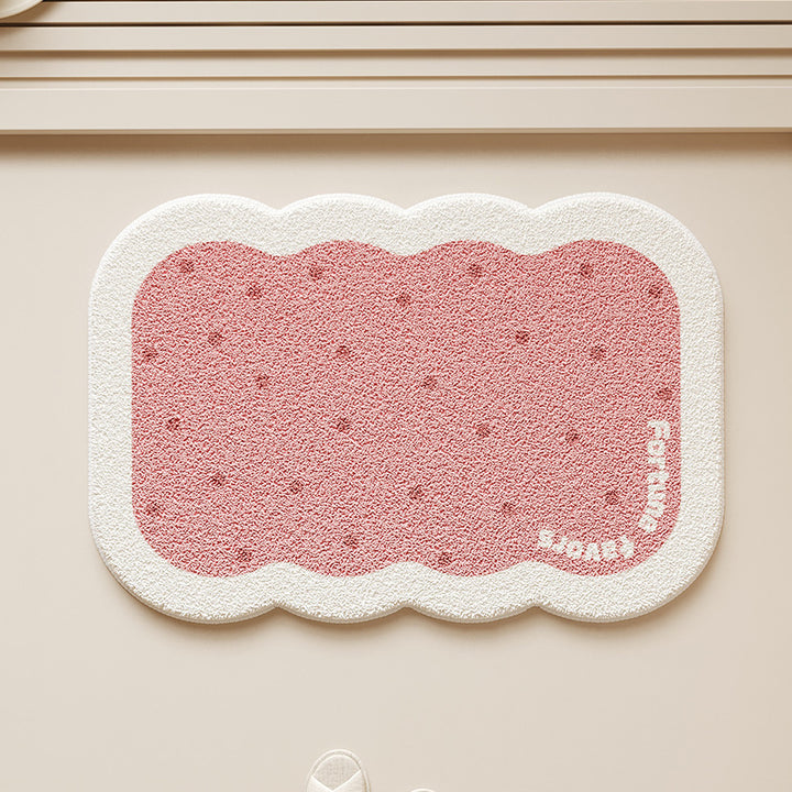 Soft Textured Decorative Bathroom Mat Kalsten