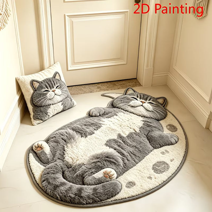Cute Cat-Shaped Bath Mat
