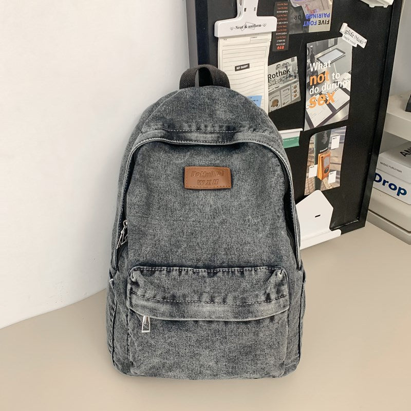 Denim Casual Backpack Kalsten