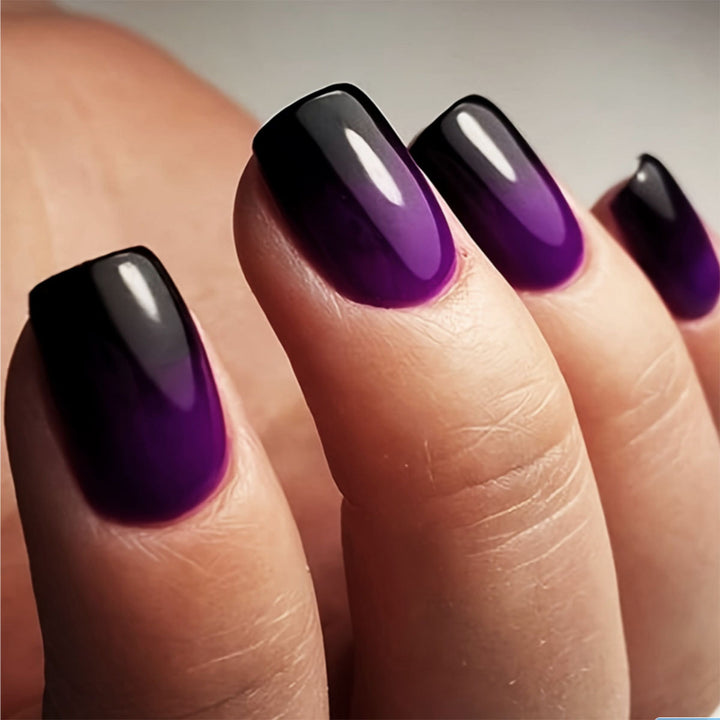 Glossy Gradient Press-On Nail Set