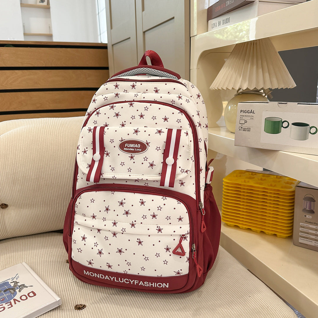 Star Patterned Multi-Functional Backpack Kalsten