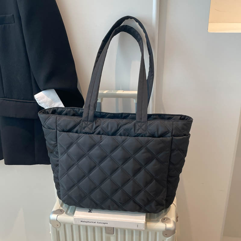 Insulated Quilted Tote Bag