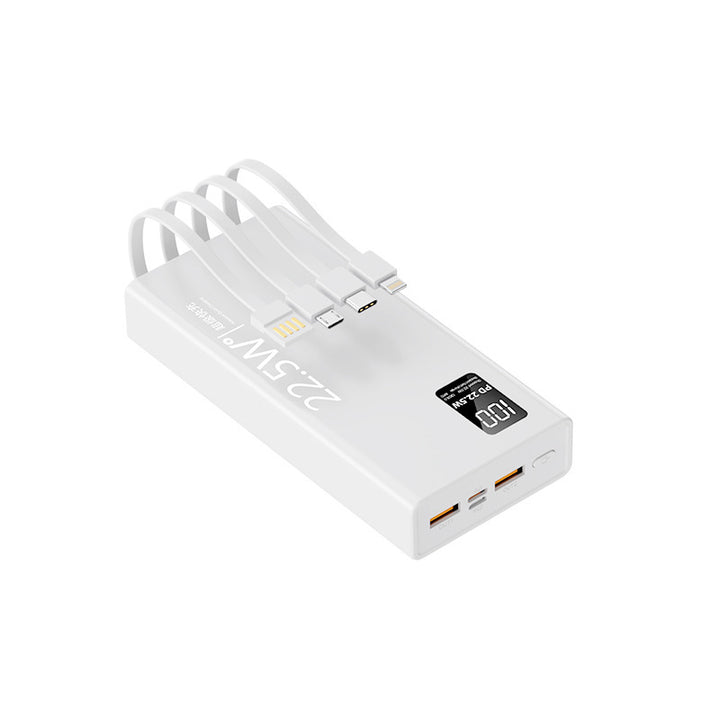 Multifunctional power bank with integrated cable system and digital power display Kalsten
