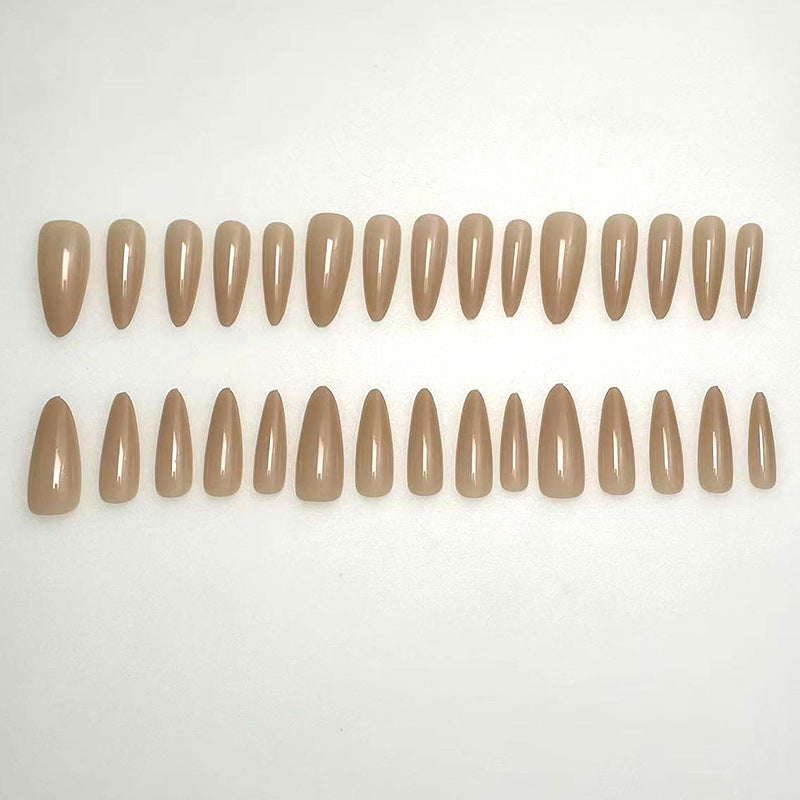 Elegant Glossy Almond-Shaped Acrylic Nails Kalsten