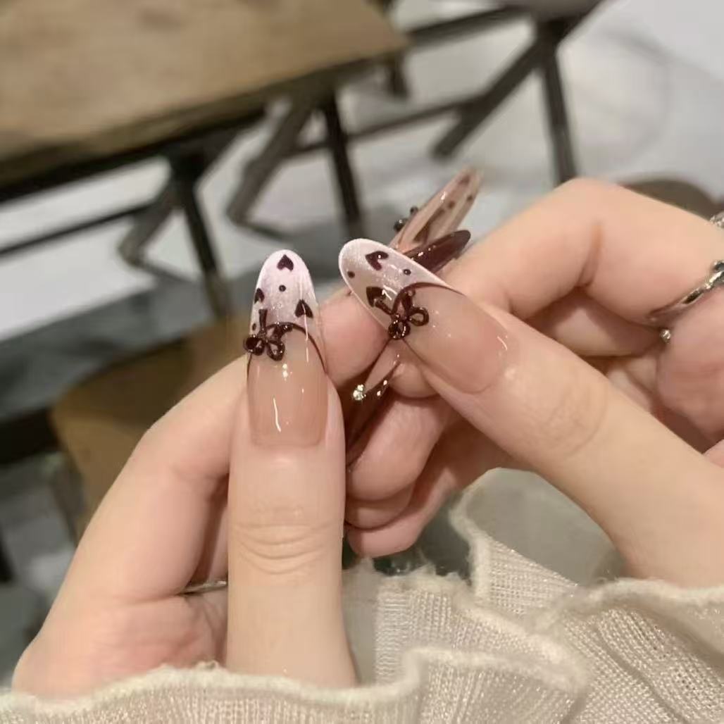 Artistic French Tip Nail Art