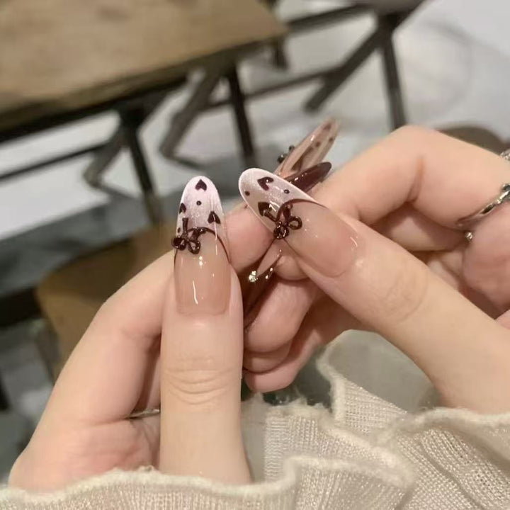 Artistic French Tip Nail Art