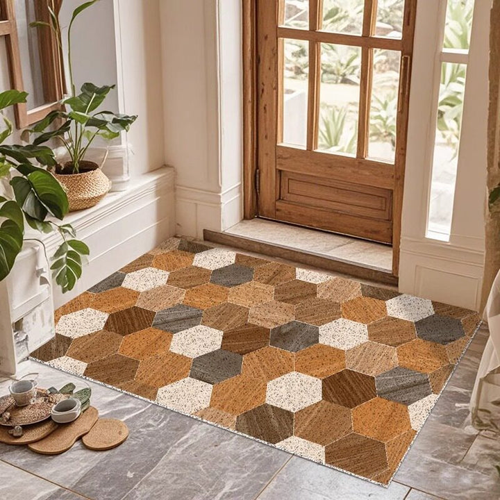Hexagon Patterned Area Mat
