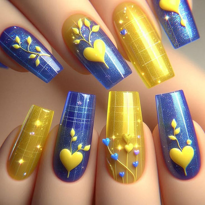 Heart-Inspired Decorative Nail Art Kalsten