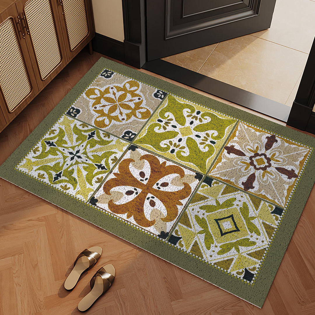 Elegant Geometric Pattern Entrance Mat