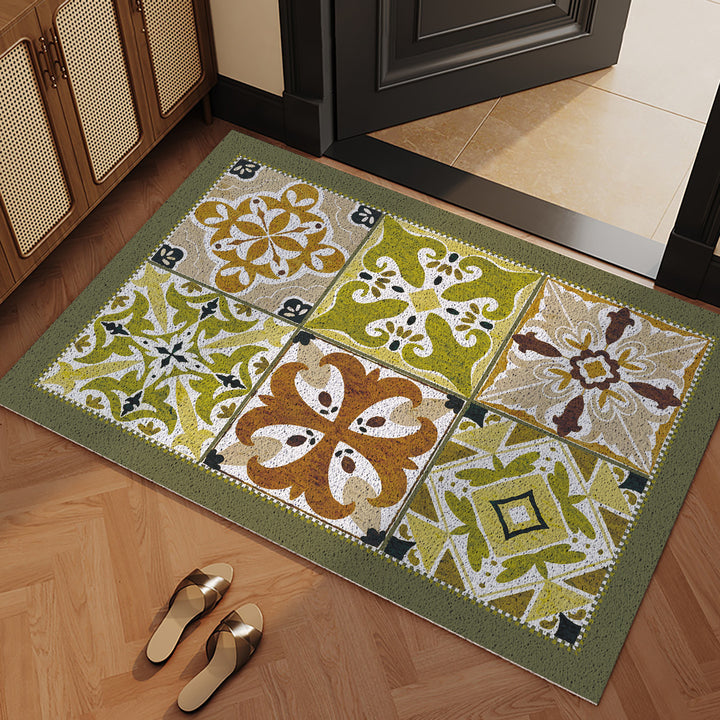 Elegant Geometric Pattern Entrance Mat
