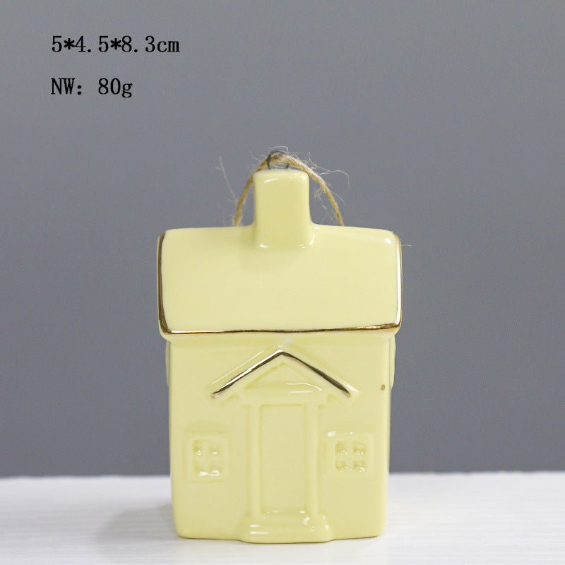 Ceramic House-Shaped Decorative Kalsten