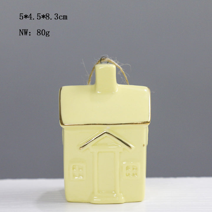 Ceramic House-Shaped Decorative Kalsten