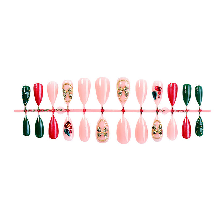 Artificial nail set with festive decorative details Kalsten