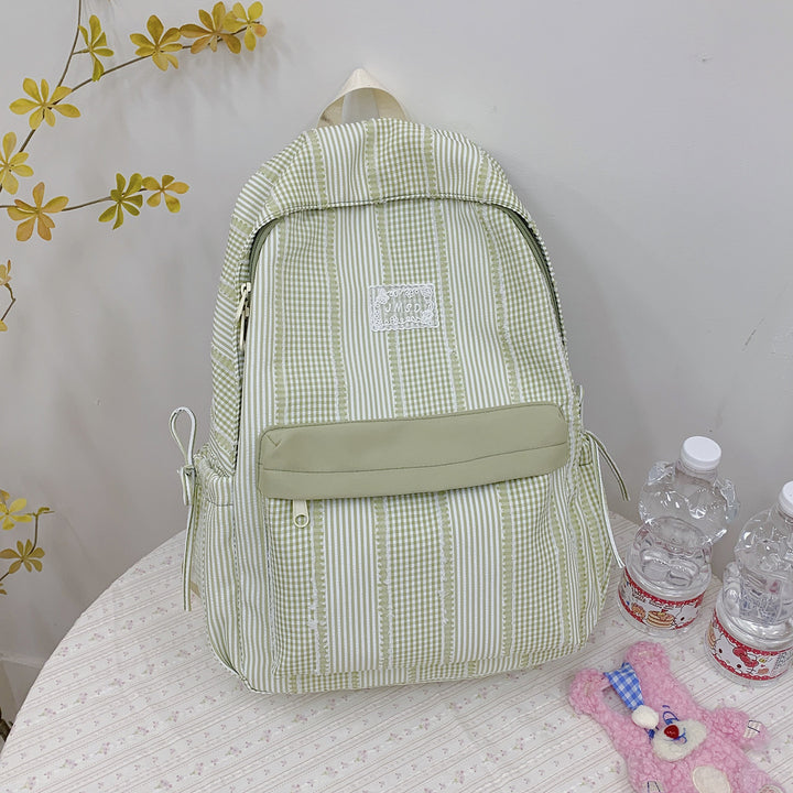Cute Checked Design Backpack Kalsten