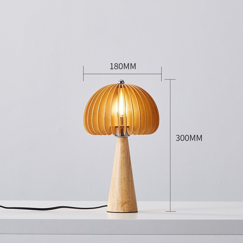 Modern Decorative Table Lamp with Wooden Base