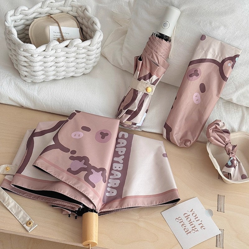 Women's high-quality folding umbrella with playful animal motif Kalsten