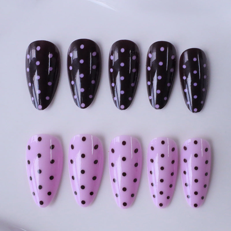 Artistic Polka Dot Nail Enhancements Kalsten