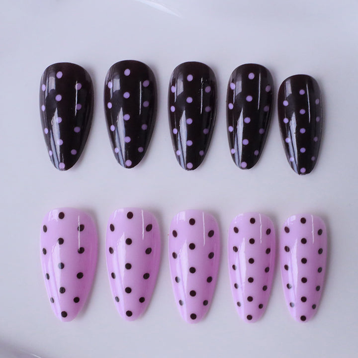 Artistic Polka Dot Nail Enhancements Kalsten