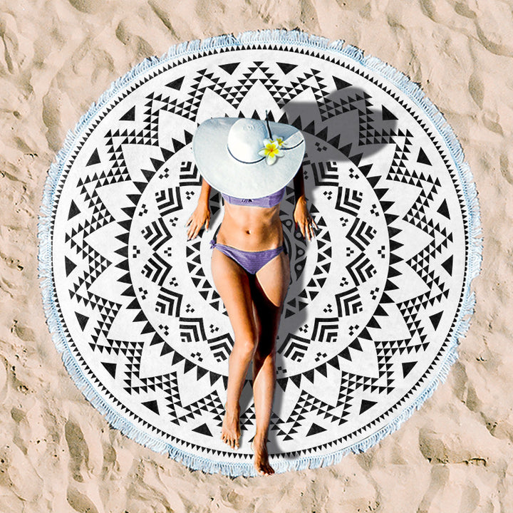 Rundstrand towel with floral pattern Kalsten