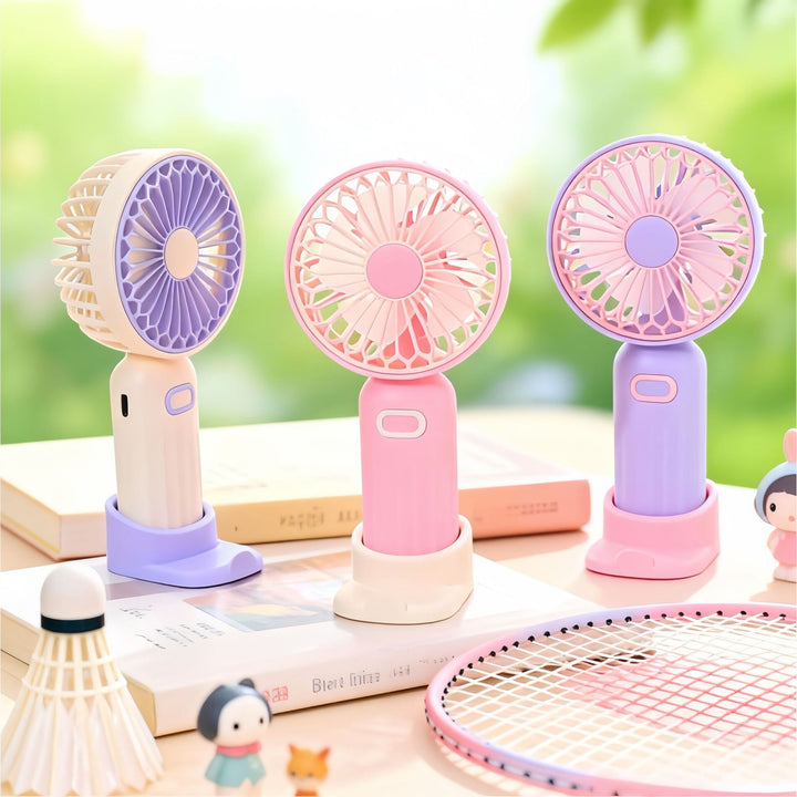 Ladies portable mini fan with adjustable head Kalsten