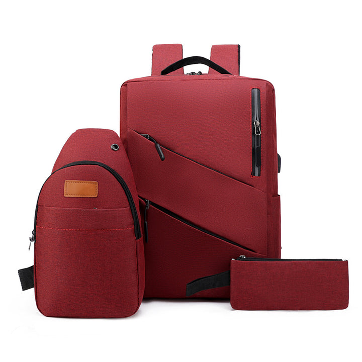 Multi-Compartment Sleek Backpack Set Kalsten