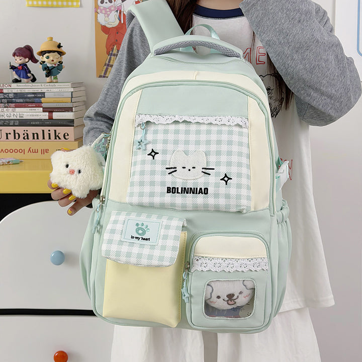 Cute Cartoon Cat-Themed Backpack Kalsten