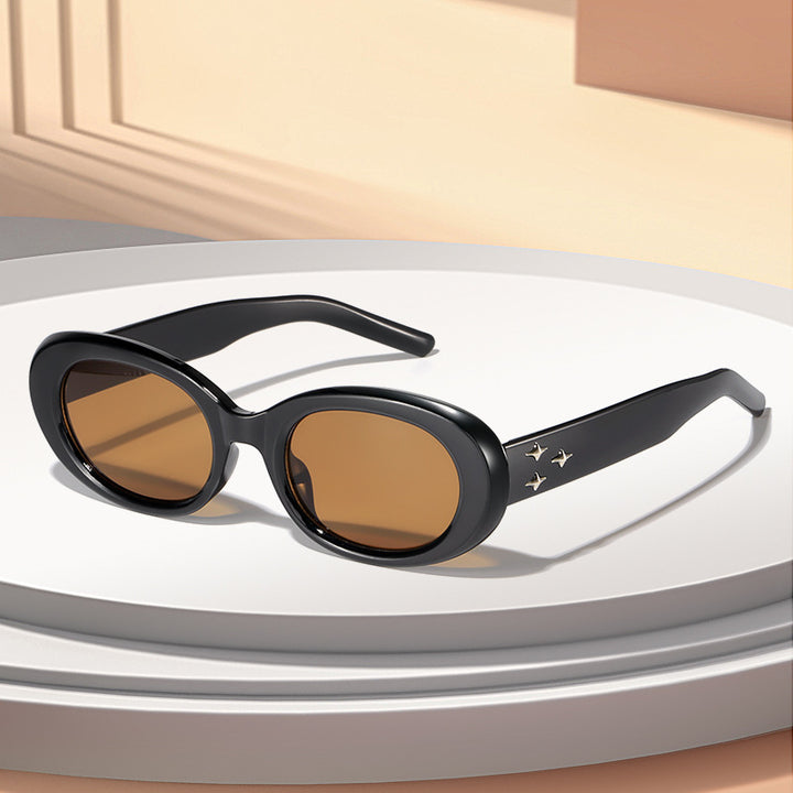Retro Oval Frame Sunglasses Kalsten