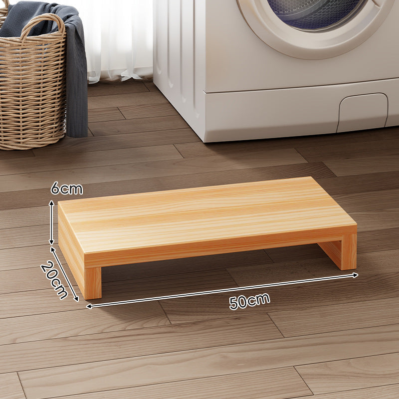 Low-Profile Solid Wood Appliance Platform Riser