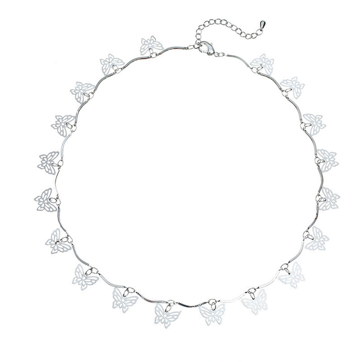 Butterfly Design Choker Necklace Kalsten