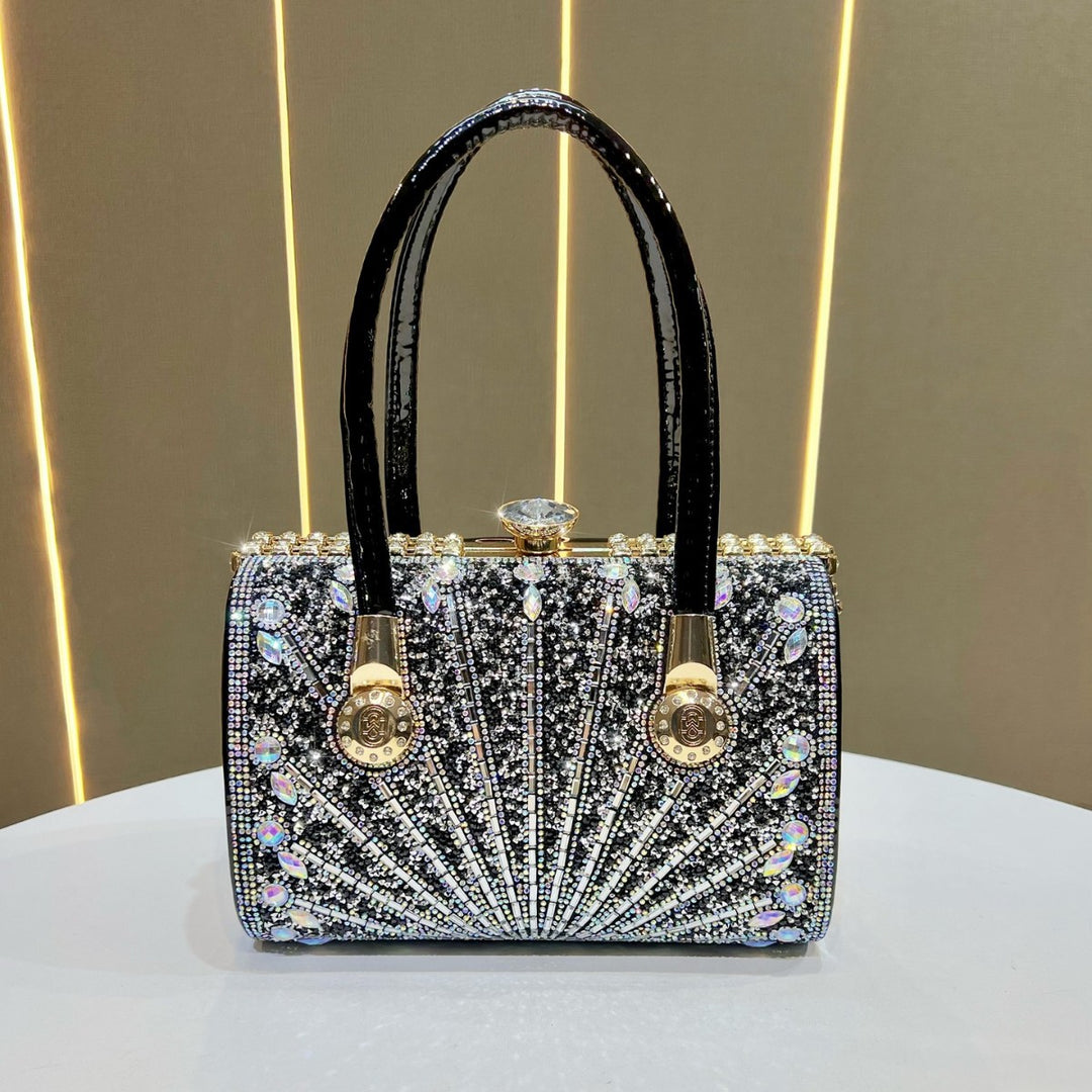 Luxe Crystal-Embellished Evening Handbag