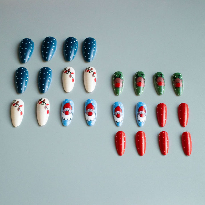 Festive Holiday Nail Art Design Set