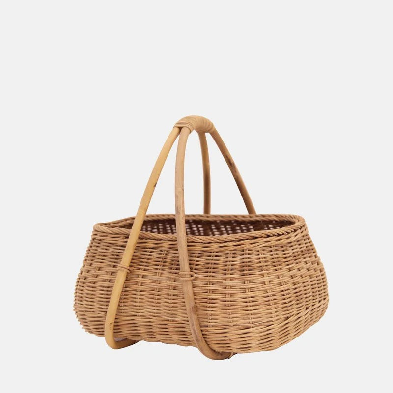 Handmade basket with ergonomic handle Kalsten
